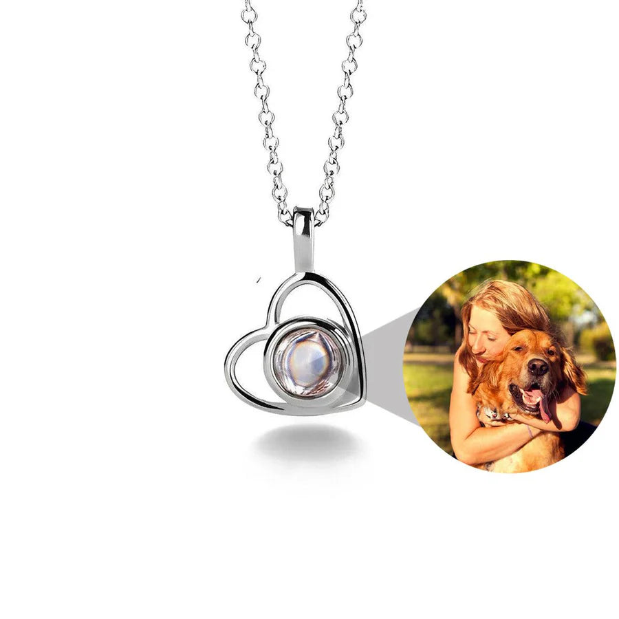 Heart Photo Necklace w/ Free Photo Bracelet